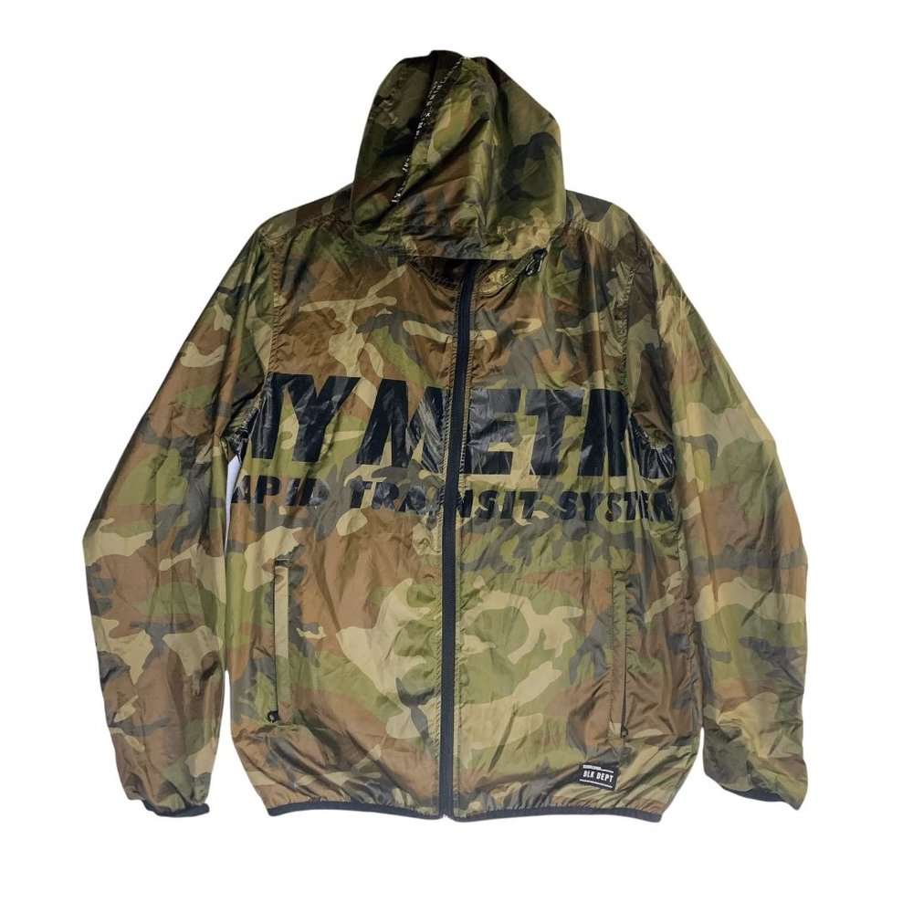 Chocoolate Camouflage NY Metro Rapid Transit System Windbreaker Streetwear